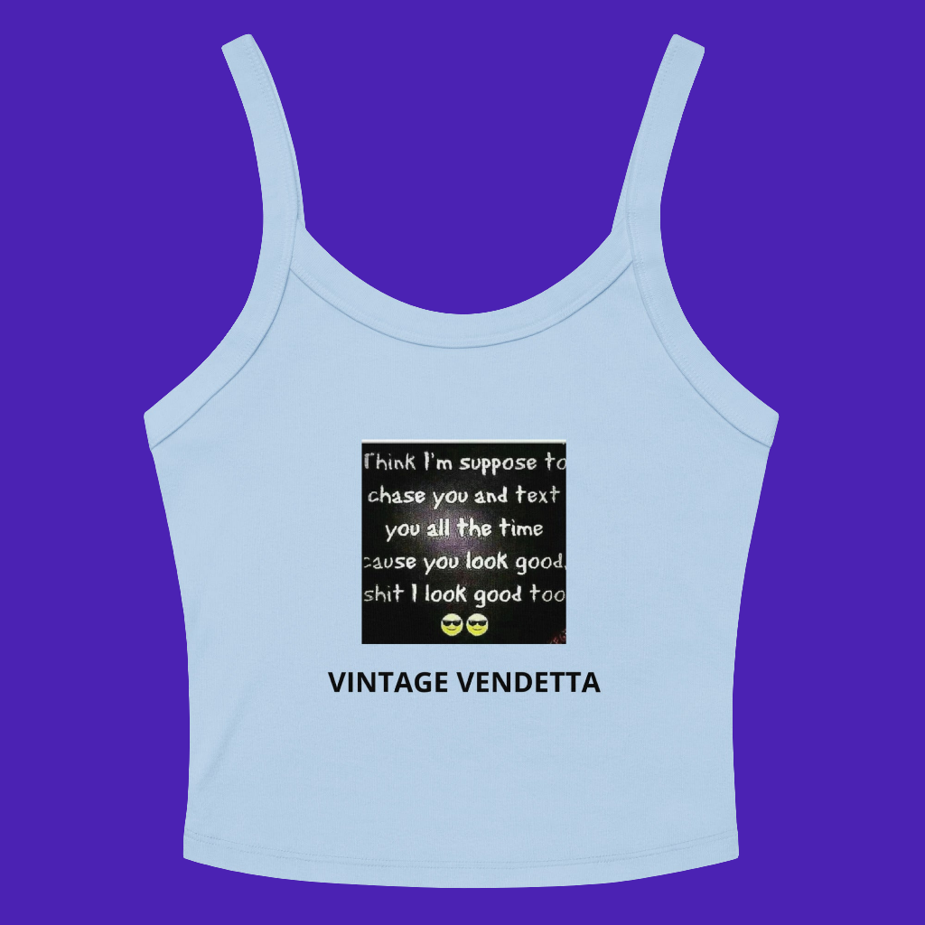 Women’s micro-rib VV tank top