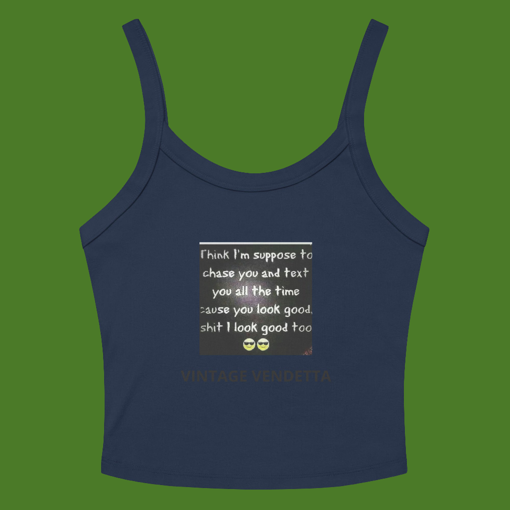 Women’s micro-rib VV tank top