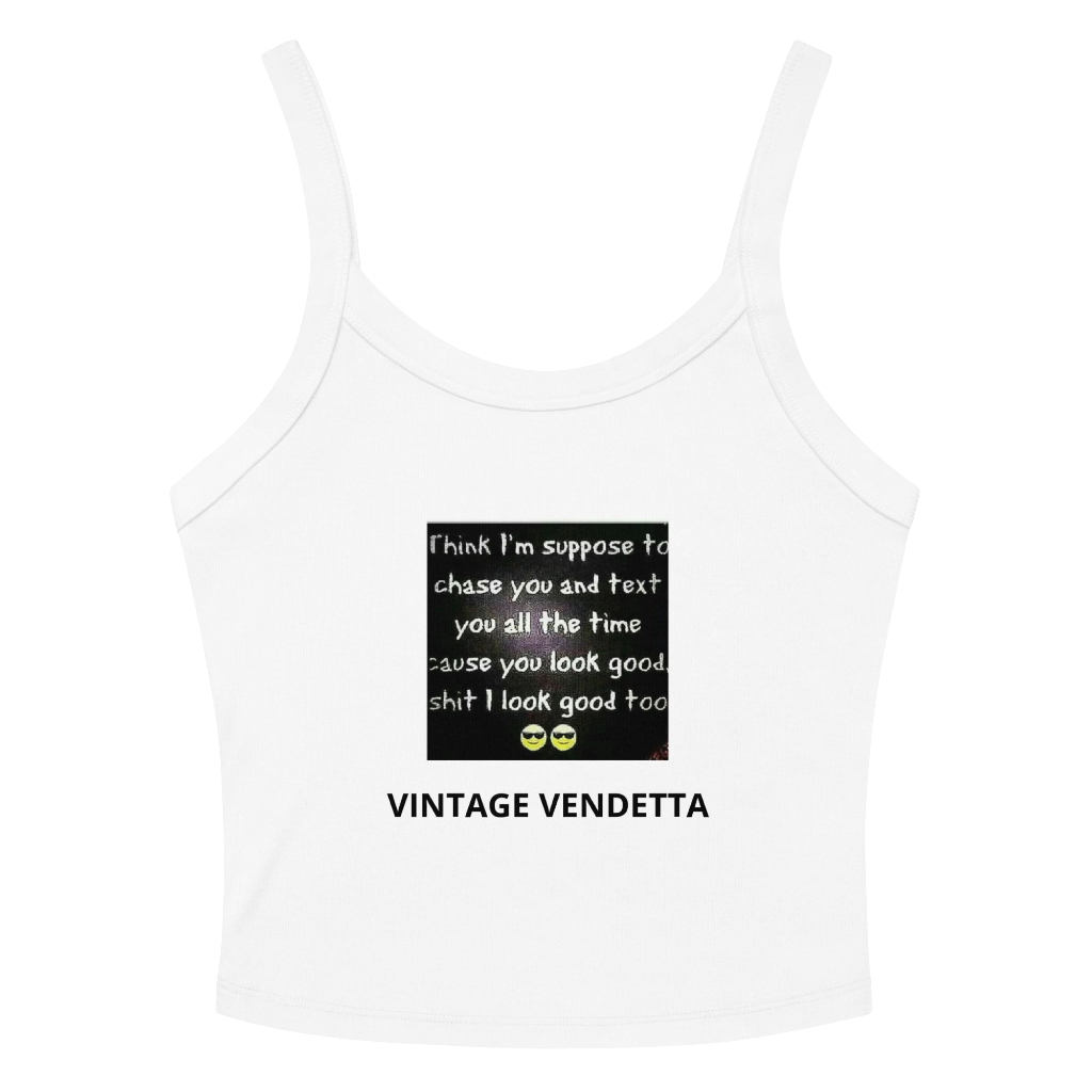 Women’s micro-rib VV tank top