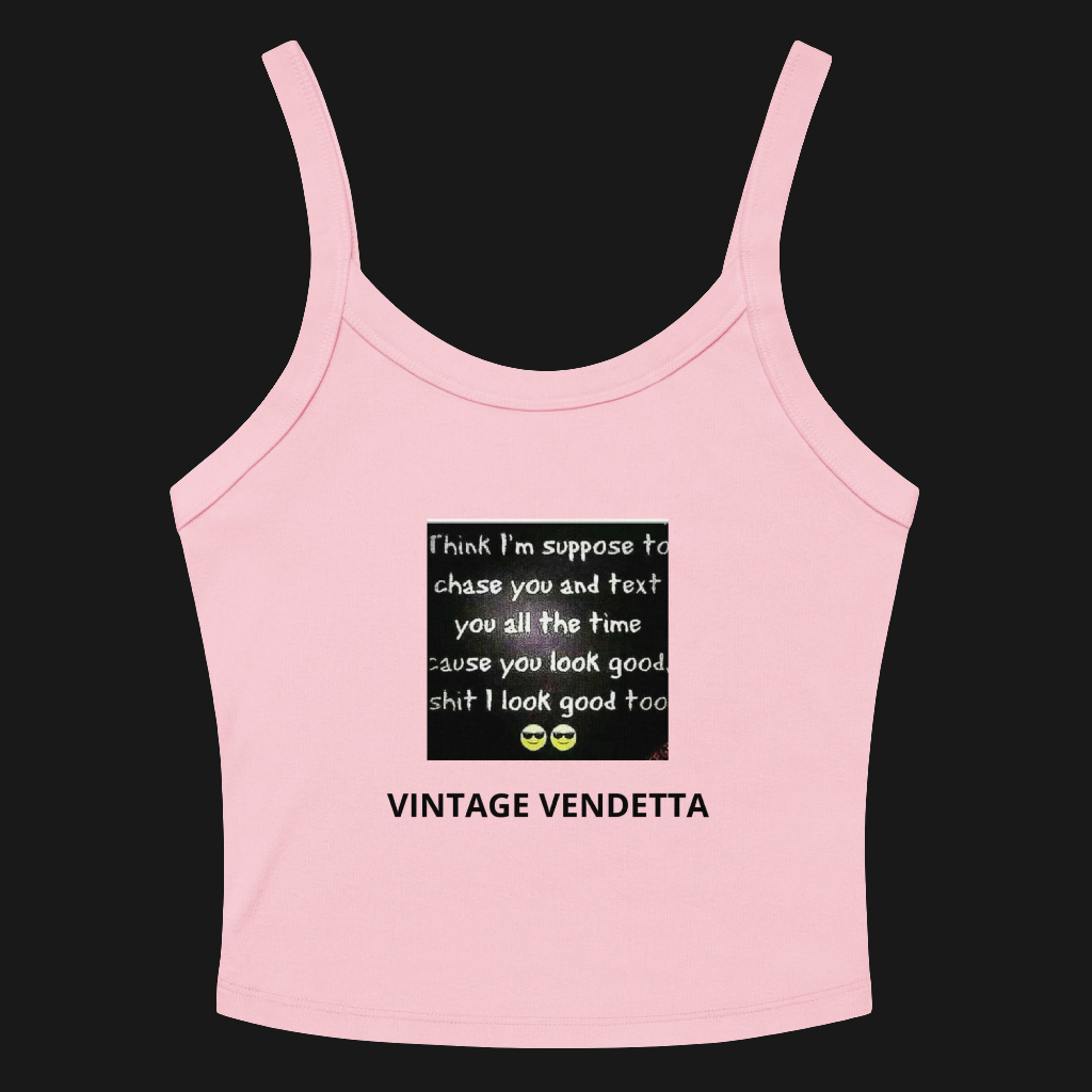 Women’s micro-rib VV tank top